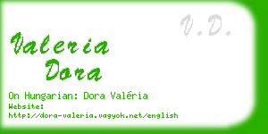 valeria dora business card
